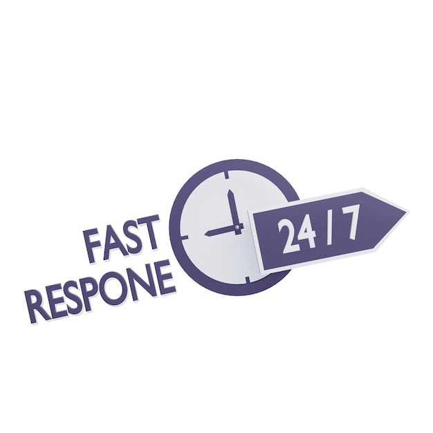 PSD fast respone 24 hours icon