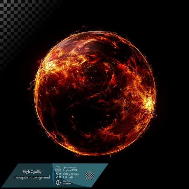 PSD fiery plasma sphere