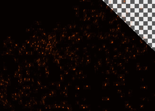 PSD fiery sparks animation