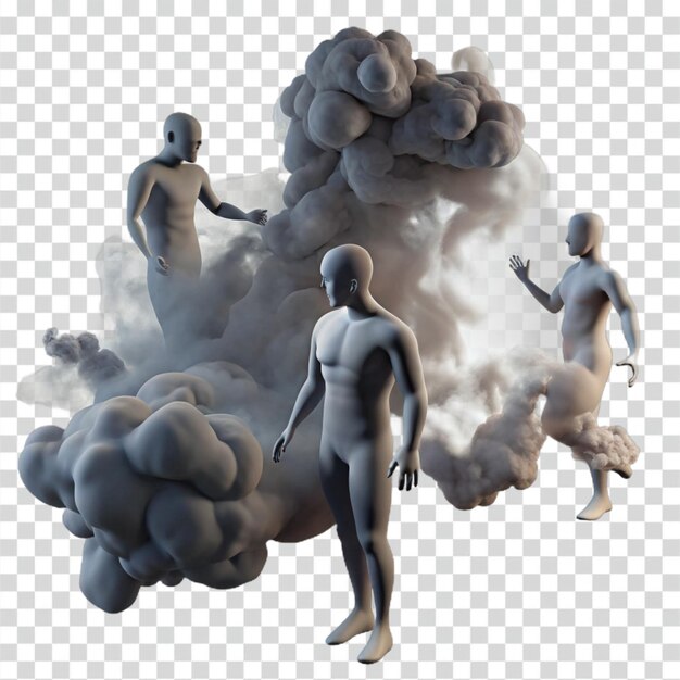 PSD figures in smoke