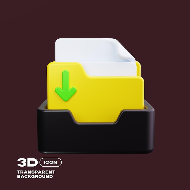 PSD file 3d illustration icon