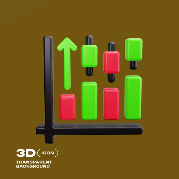 PSD finance 3d illustration icon