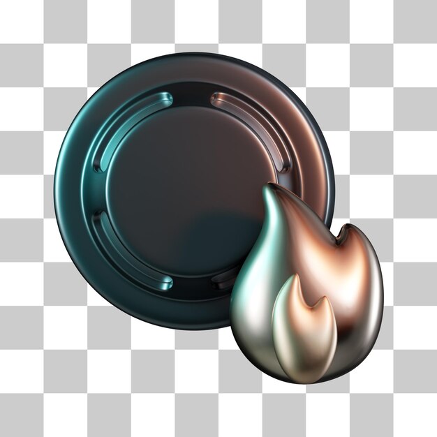 PSD fire alarm 3d icon