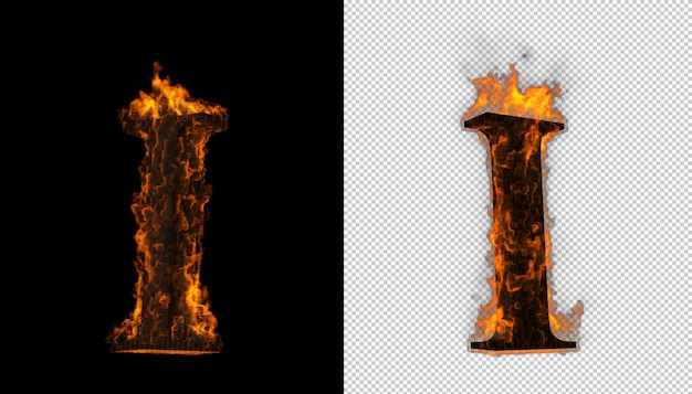 PSD fire alphabet.