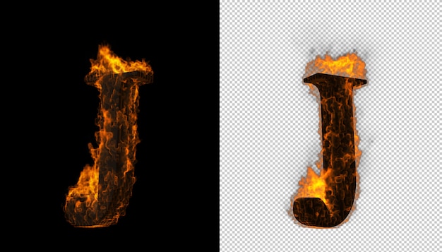 PSD fire alphabet.