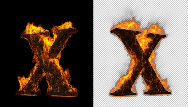 PSD fire alphabet.