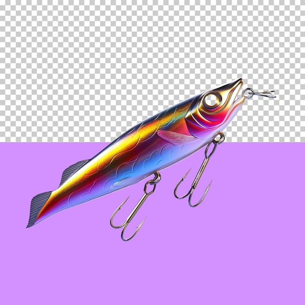 PSD a fishing lure isolated object transparent background
