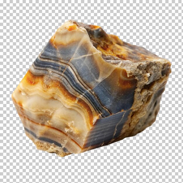 PSD flint stone isolated on transparent background