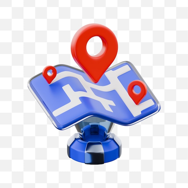 PSD floating ar route map