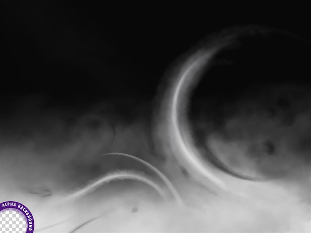 PSD fluttering smoke with spiral