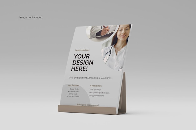 PSD flyer a4 mockup