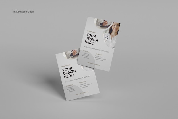 PSD flyer a4 mockup