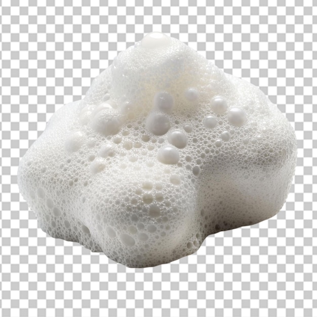 PSD foam isolated on transparent background