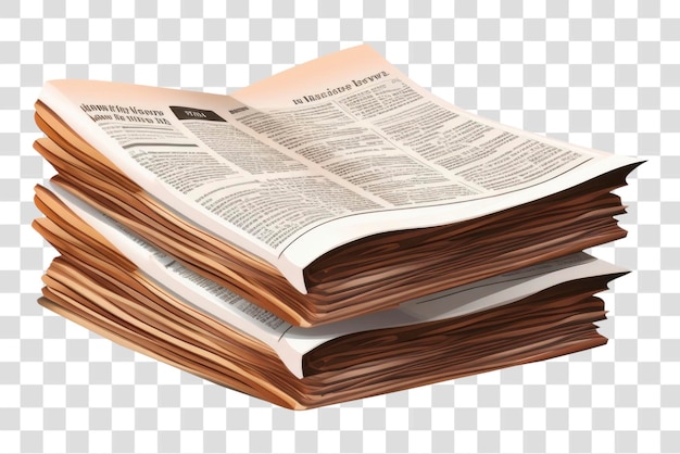 PSD folded newspaper icons publication document page