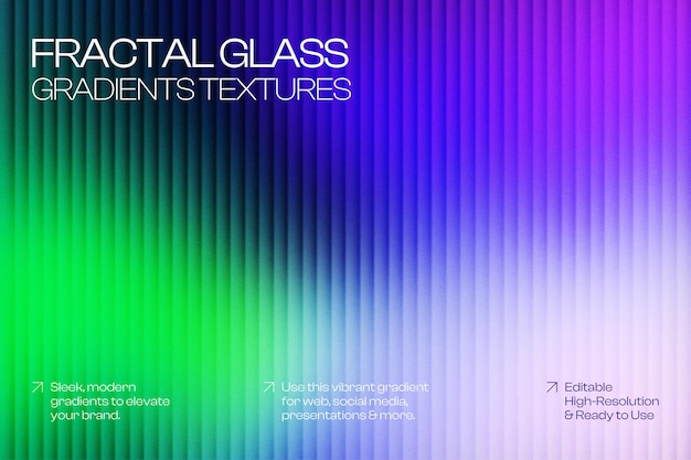 PSD fractal glass gradients textures