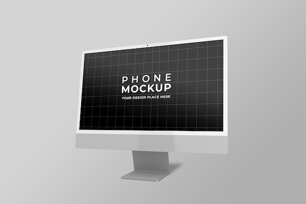 PSD frame display computer monitor mockup
