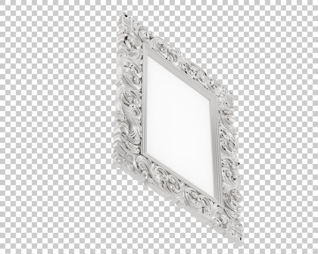 PSD frame isolated on transparent background 3d rendering illustration