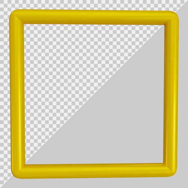 PSD frame with 3d modern style