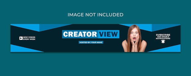 PSD free psd psd professional youtube banner cover design template