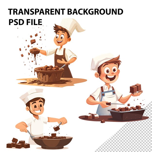 PSD fudge maker isolated on transparent background