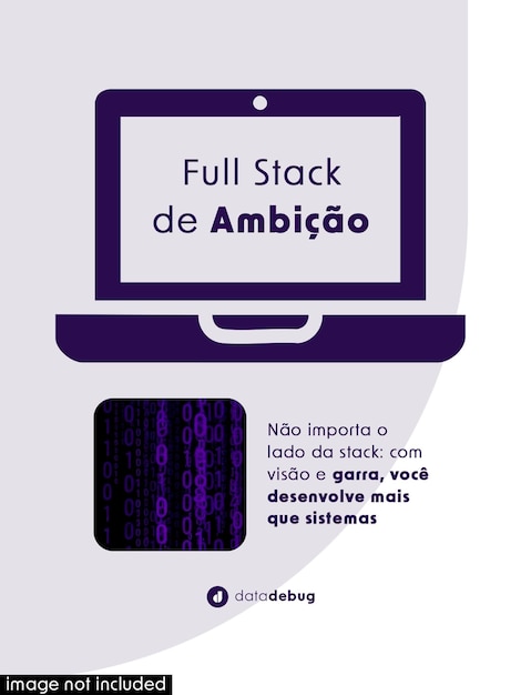 PSD full stack ambition develop more than systems post flyer template editavel