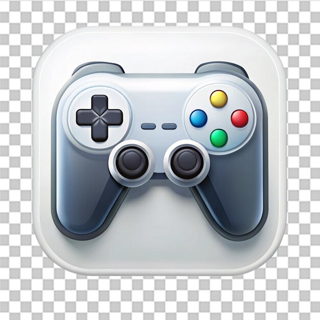 PSD game console premium user interface design icon isolated on white background