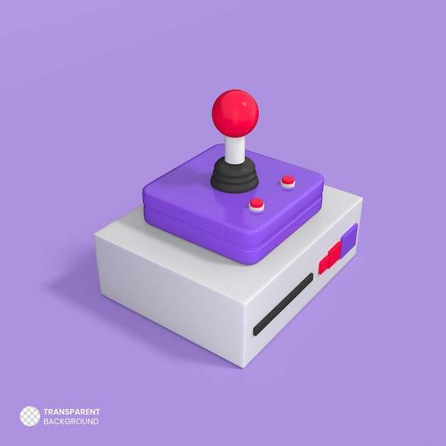PSD game controller icon isolated 3d render