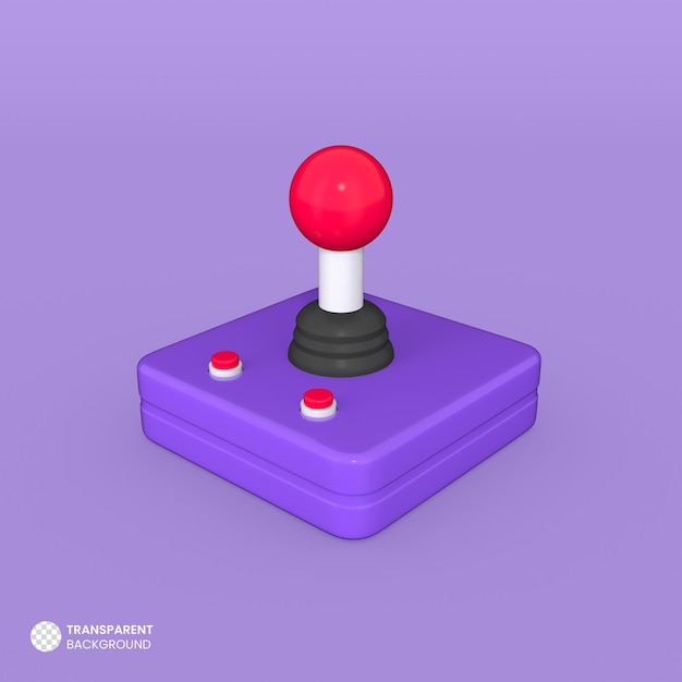 PSD game controller icon isolated 3d render