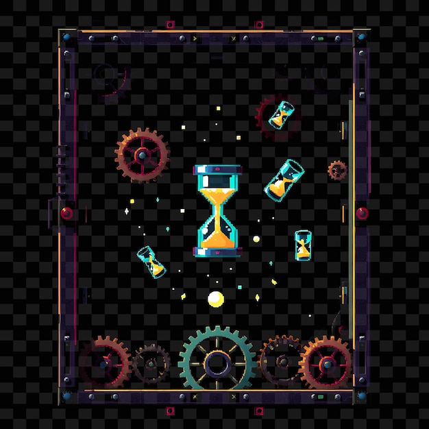 PSD a game that has a glass of wine and a clock on it