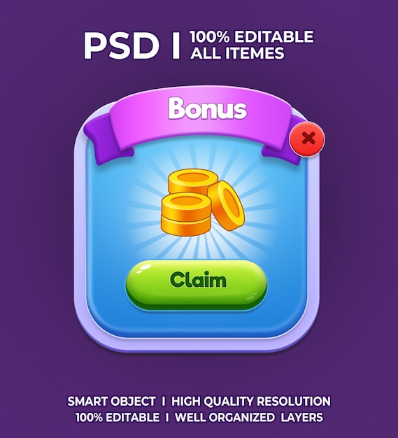 PSD game ui kit 2d game ui user interface casual game ui ui kit ui art cartoon game ui cool ui