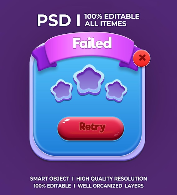 PSD game ui kit 2d game ui user interface casual game ui ui kit ui art cartoon game ui cool ui