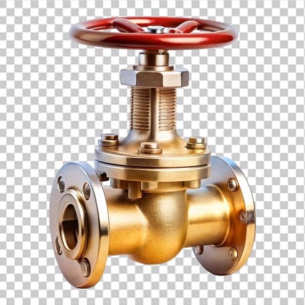 PSD gate valve isolated on transparent background 3d rendering illustration