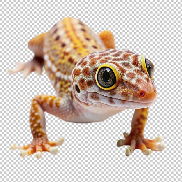 PSD gecko on transparent background