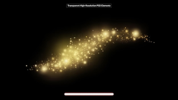 PSD glitter effect of particles vector sparkles on a transparent background