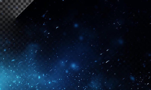 PSD glowing blue particles background