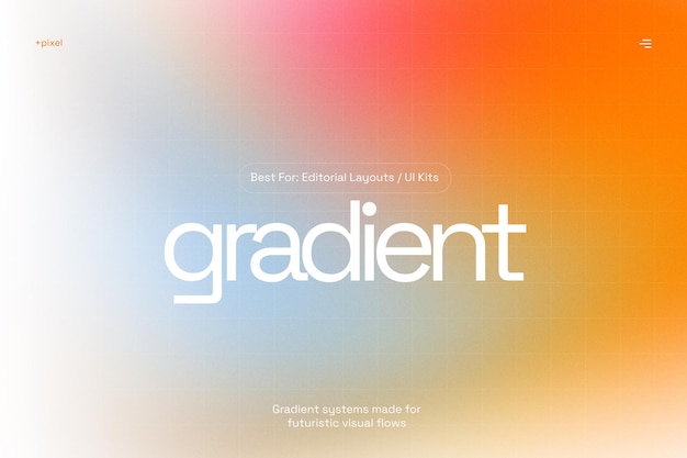 PSD gradient background with modern color palette