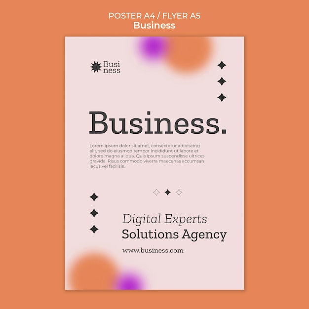 PSD gradient business template design