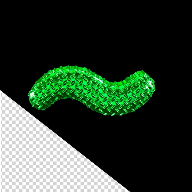 PSD green ribbed symbol
