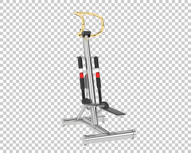 PSD gym stepper on transparent background 3d rendering illustration