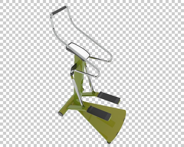 PSD gym stepper on transparent background 3d rendering illustration