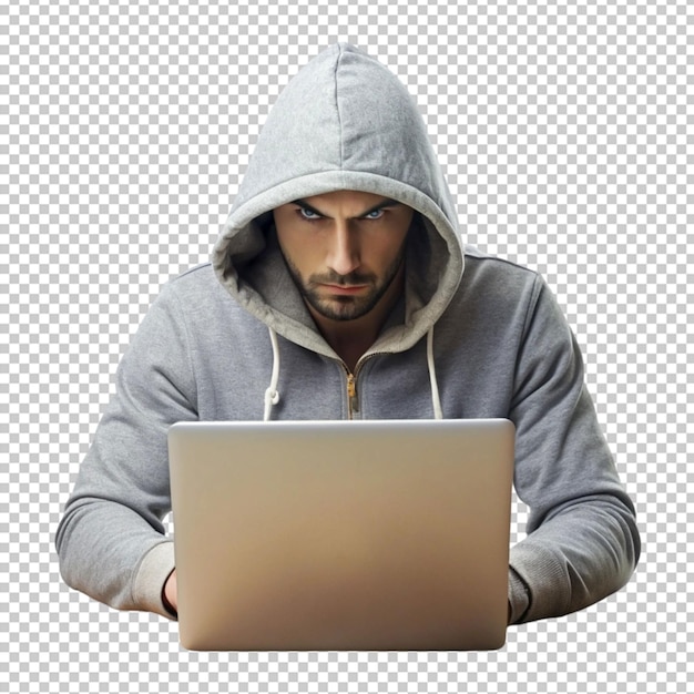 PSD hacker on transparent background