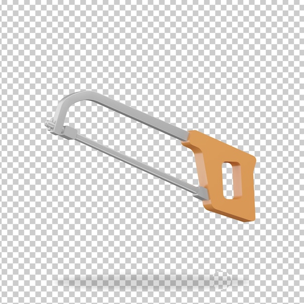 PSD hacksaw 3d icon for labor day