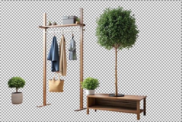 PSD hall tree storage solutions for clutterfree living spaces