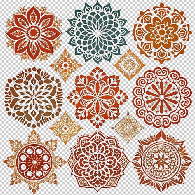 PSD hand drawn stencil element collection