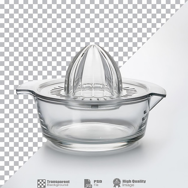 PSD hand held glass juicer isolated