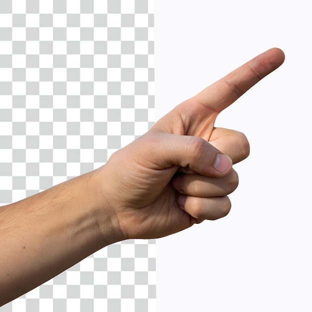PSD hand pointing right