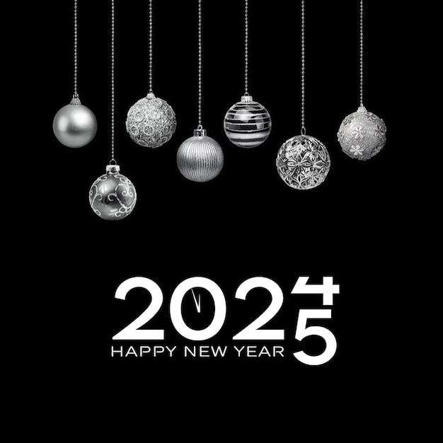 PSD happy new year 2025 celebration social media post or banner template