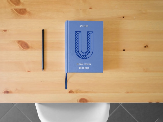 PSD hard book cover mockup