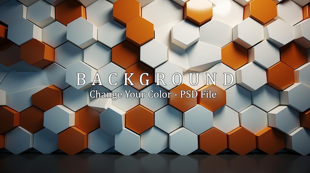 PSD hexagon background high resolution image