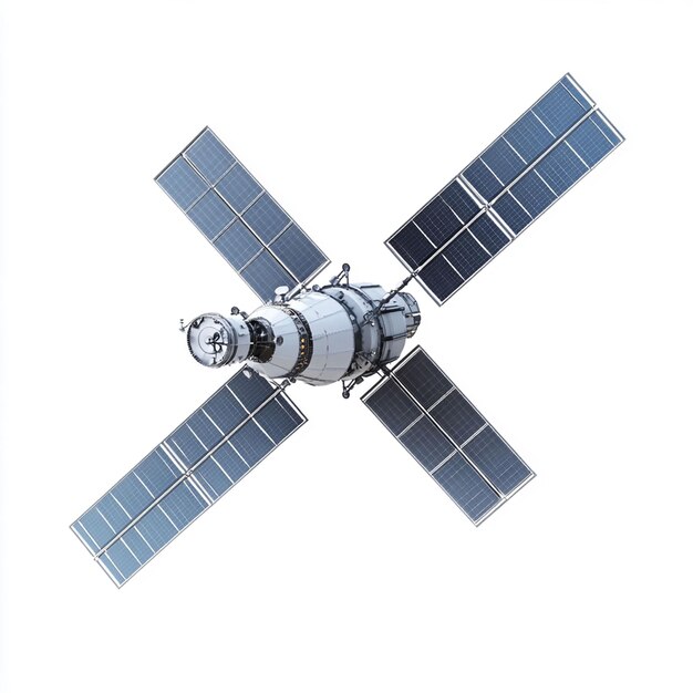 PSD high quality image of satellite